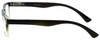 Side View of M Reader Designer Progressive Blue Light Glasses 104-SGNGT Black Olive Fade 53mm