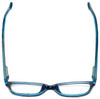 Top View of Metro Designer Progressive Lens Blue Light Glasses Metro-23-Blue in Blue 47mm