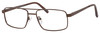Profile View of Dale Jr. Designer Progressive Blue Light Glasses DJ6805-SBR in Satin Brown 56mm