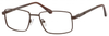 Front View of Dale Earnhardt, Jr Designer Blue Light Blocking Glasses 6817 in Satin Brown 53mm