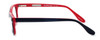 Side View of Ernest Hemingway Designer Blue Light Glasses H4617 (Small) in Black-Red 48mm