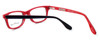 Close Up View of Ernest Hemingway Designer Blue Light Glasses H4617 (Small) in Black-Red 48mm