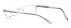 Close Up View of Ernest Hemingway Designer Blue Light Glasses H4617 (Small Size) in Crystal 48mm