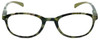 Front View of Calabria R772 Designer Progressive Blue Light Glasses in Green Acetate Oval 49mm