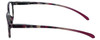 Side View of Calabria R772 Designer Blue Light Block Glasses Purple Unisex Acetate Oval 49 mm