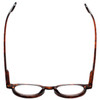 Top View of Calabria Elite Progressive Blue Light Glasses R217 Professor Type 46 mm Tortoise