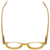 Top View of Calabria Elite Designer Blue Light Blocking Glasses R217 Professor 46 mm Yellow