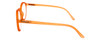 Side View of Calabria Elite Designer Progressive Blue Light Glasses ZT1662 Round Orange 48 mm