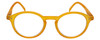 Front View of Calabria Elite Lady Designer Blue Light Blocking Glasses ZT1662 in Yellow 48 mm