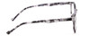 Side View of Calabria MDR8003 Designer Progressive Lens Blue Light Blocking Eyeglasses in Grey Tortoise Black Unisex Oval Full Rim Acetate 47 mm