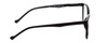 Side View of Calabria MDR8004 Designer Blue Light Blocking Eyeglasses in Gloss Black Ladies Cateye Full Rim Acetate 49 mm