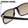 Calabria L2007 Mens Square 54mm Polarized Sunglass Gloss Black CHOOSE LENS COLOR