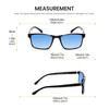 Calabria L2007 Mens Square 54mm Polarized Sunglass Gloss Black CHOOSE LENS COLOR