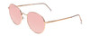 Suncloud Bridge City Polarized Sunglasses Metal Aviator/Pilot in Rose Gold & Pink Gold Mirror