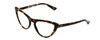 Profile View of Vogue VO5211 Lady Progressive Blue Light Glasses Tortoise Havana Brown Gold 54mm