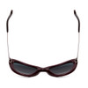 Top View of Coach HC8247 Women's Cateye Sunglasses Oxblood Red/Burgundy Red Pink Mirror 53mm