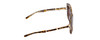 Side View of Michael Kors Ula Women Sunglass Tortoise Crystal Havana Gold/Brown Gradient 55mm