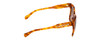 Side View of Michael Kors Cortina Sunglasses Tortoise Orange Yellow Gold/Brown Gradient 55 mm