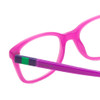 Close Up View of Vogue KIDS VO2967 Designer Bi-Focal Prescription Rx Eyeglasses in Pink Crystal Purple Green Blue Ladies Square Full Rim Acetate 45 mm