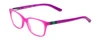 Profile View of Vogue KIDS VO2967 Designer Blue Light Blocking Eyeglasses in Pink Crystal Purple Green Blue Ladies Square Full Rim Acetate 45 mm