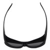Top View of Foster Grant Solar Shield Mens Classic 60 mm Fitover Sunglasses Black/Grey Flash