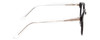 Side View of Scott&Zelda SZ7431 Designer Blue Light Blocking Eyeglasses in Gloss Black Silver Crystal Tips Unisex Oval Full Rim Acetate 50 mm