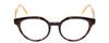 Front View of Scott&Zelda SZ7431 Unisex Oval Reading Glasses Tortoise Brown Gold Crystal 50 mm