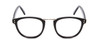 Front View of Scott&Zelda SZ7436 Unisex Oval Designer Reading Glasses Gloss Black Silver 49 mm