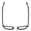Top View of Scott&Zelda SZ7436 Unisex Oval Designer Reading Glasses Gloss Black Silver 49 mm