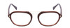 Front View of Scott&Zelda SZ7442 Unisex Square Reading Glasses Burgundy Red Silver Purple 52mm