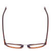 Top View of Scott&Zelda SZ7442 Unisex Square Reading Glasses Burgundy Red Silver Purple 52mm