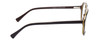 Side View of Scott&Zelda SZ7442 Designer Blue Light Blocking Eyeglasses in Navy Blue Cobalt Silver Triple Layer Brown Unisex Square Full Rim Acetate 52 mm
