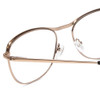Close Up View of Scott&Zelda SZ7451 Unisex Classic Reading Glasses in Matte Black Gold Gloss 55mm