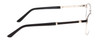 Side View of Scott & Zelda SZ7454 Unisex Designer Reading Glasses in Matte Black Silver 55 mm