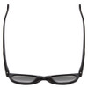 Top View of Smith Optics Snare Unisex Round Polarized Sunglasses Matte Black/Gray Green 51mm