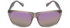Front View of Smith Optics Tioga Sunglasses Smoke Split Grey Fade/Carbonic Violet Purple 58 mm