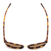 Top View of Smith Bridgetown Polarized Sunglasses Tortoise Havana Brown Gold/Gray Green 54mm