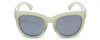 Front View of Smith Sidney Lady Cateye Polarized Sunglasses Ice Smoke Green/Silver Mirror 52mm