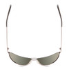 Top View of Smith Serpico 2 Aviator Sunglass Gun Metal Silver Black/Polarize Grey Green 65mm