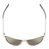 Top View of Smith Serpico Slim 2 Aviator Sunglasses Gun Metal Black/Polarize Grey Green 60mm