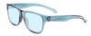 Profile View of Smith Optics Lowdown Slim 2 Designer Progressive Lens Blue Light Blocking Eyeglasses in Crystal Stone Green Blue Unisex Classic Full Rim Acetate 53 mm