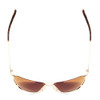 Top View of Smith Serpico Slim 2 Unisex Aviator Sunglasses Gold Tortoise/Polarize Brown 60mm