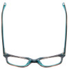 Top View of Jones NY J753 Unisex Designer Reading Glasses in Brown Marble Crystal Blue 52 mm