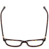 Top View of Jones New York J759 Designer Single Vision Prescription Rx Eyeglasses in Tortoise Havana Brown Gold Unisex Classic Full Rim Acetate 52 mm