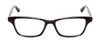 Front View of Jones NY J230 Women Designer Reading Glasses Black Tortoise Alligator Print 48mm