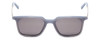 Front View of John Varvatos V521 Unisex Square Sunglasses Storm Crystal Blue & Grey Smoke 52mm