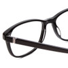 Close Up View of Jones New York J759 Designer Reading Eye Glasses with Custom Cut Powered Lenses in Gloss Black Unisex Classic Full Rim Acetate 52 mm