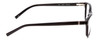 Side View of Jones New York J759 Designer Progressive Lens Prescription Rx Eyeglasses in Gloss Black Unisex Classic Full Rim Acetate 52 mm