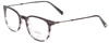 Profile View of Jones New York J531 Unisex Oval Designer Reading Glasses Grey Marble Fade 51 mm