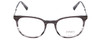 Front View of Jones New York J531 Designer Reading Eye Glasses with Custom Cut Powered Lenses in Grey Marble Fade Unisex Oval Full Rim Acetate 51 mm